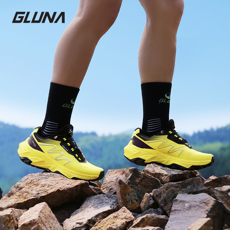 Anti Slip Trail Running Sneakers - Sepatu Lari Off-road GLUNA Kirin 5.0