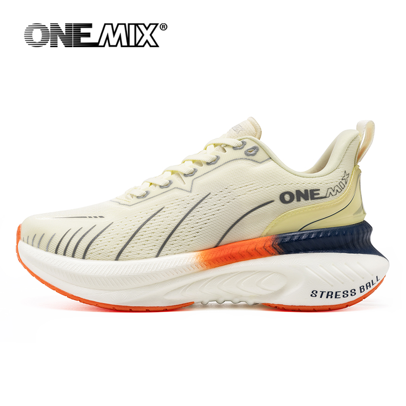 ONEMIX Sepatu Lari Jalan Putih - Reflective Night Running Shoes ulasan dan harga