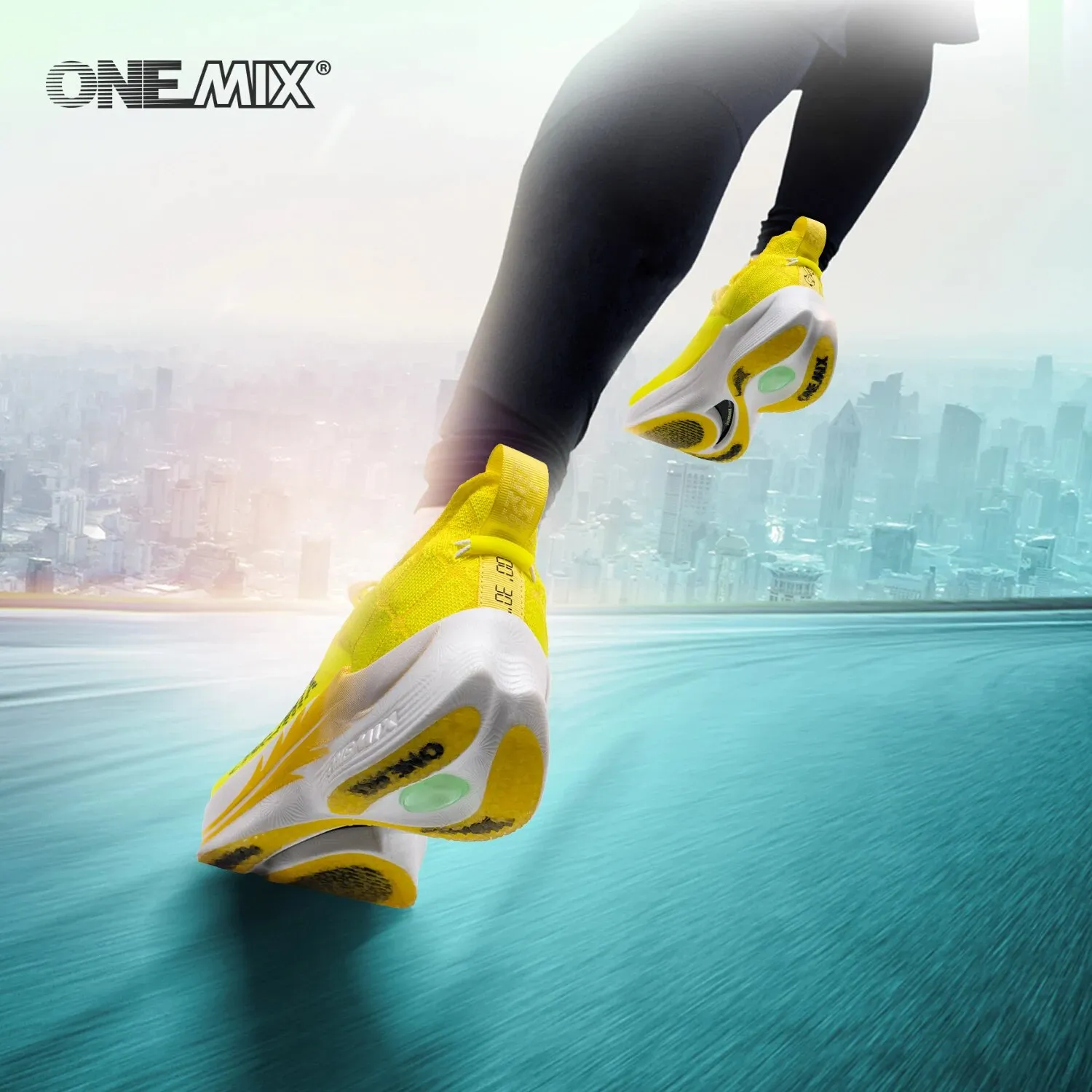 ONEMIX Sepatu Lari Maraton Pel - Carbon Plate Marathon Racing Shoes ulasan dan harga