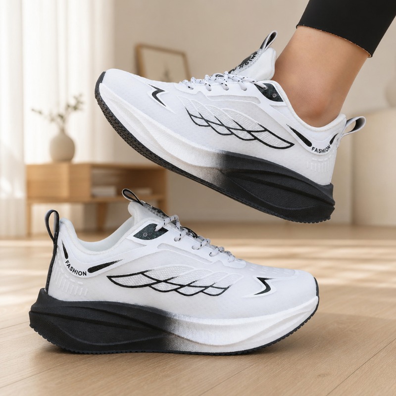 Sepatu Lari Wanita dengan Ujun - Wide Toe Box Running Sneakers ulasan dan harga