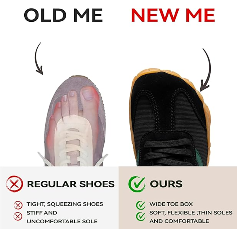 Sepatu Hiking Barefoot Sneaker - Wide Toe Box Running Sneakers ulasan dan harga